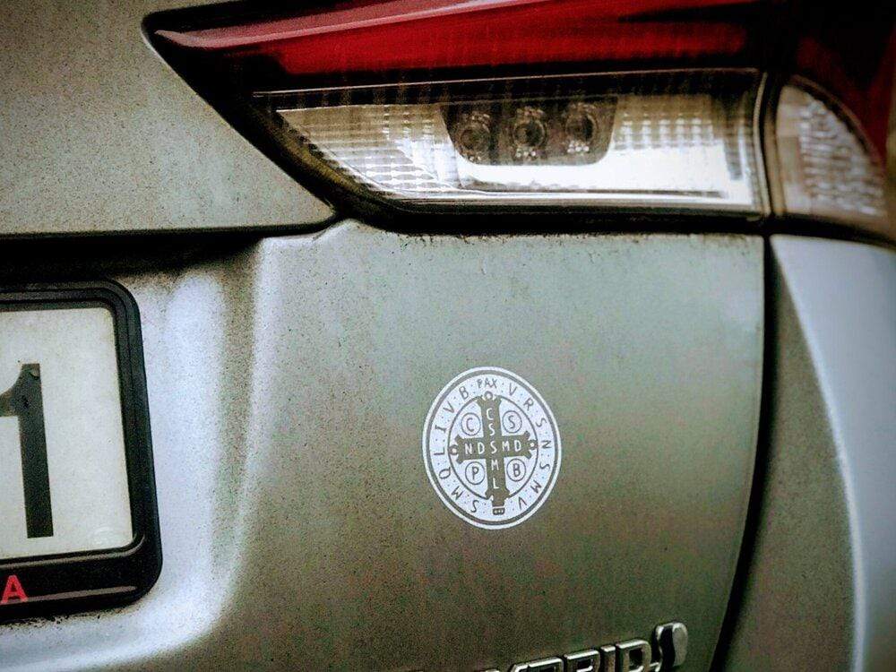 St. Benedict Medal Double Car Decal – The Catholic Gift Store