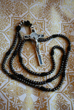 REGINA SACRATISSIMI ROSARII: 15 Decade Brass and Paracord St Benedict Rosary