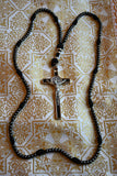 REGINA SACRATISSIMI ROSARII: 15 Decade Brass and Paracord St Benedict Rosary