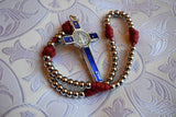 DOS MARIAE: Brass and Paracord St Benedict Rosary