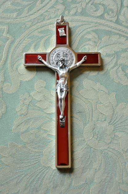 Transparent Enamel St Benedict Crucifix