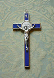 Cross Germoglio Enamelled St Benedict Crucifix