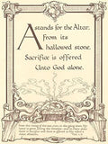 An Alphabet of the Altar