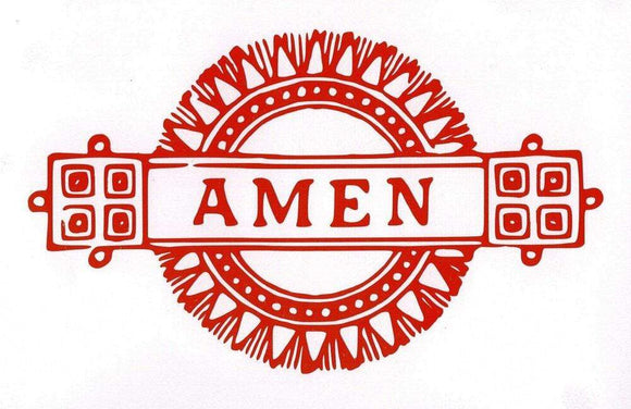 Decal The Cenacle Press at Silverstream Priory Amen Decal