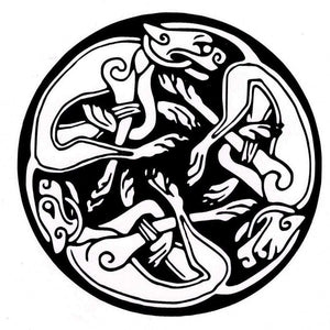 Decal The Cenacle Press at Silverstream Priory Celtic Hounds Decal