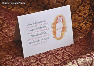 Greeting Card The Cenacle Press at Silverstream Priory Christ Child Christmas Card