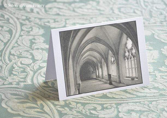 Greeting Card The Cenacle Press at Silverstream Priory Cloisters of Vyšší Brod Abbey Card