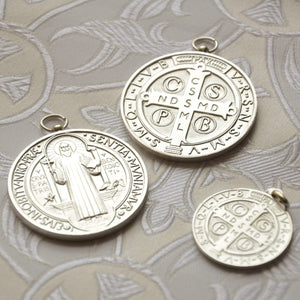 Medal La Johnson SRL Deluxe Silver Saint Benedict Medals