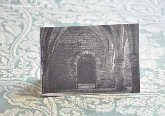 Greeting Card The Cenacle Press at Silverstream Priory Doorway in the Abbey of Fontenay Card