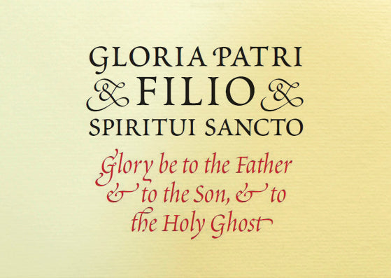 Gloria Patri Mass Card