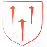 Decal The Cenacle Press at Silverstream Priory Holy Nails Medieval Shield Decal