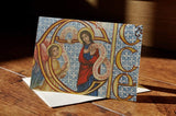 Greeting Card The Cenacle Press at Silverstream Priory Illuminated Annunciation Detail Christmas Card