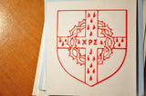 Decal The Cenacle Press at Silverstream Priory Medieval Shield of the Holy Cross