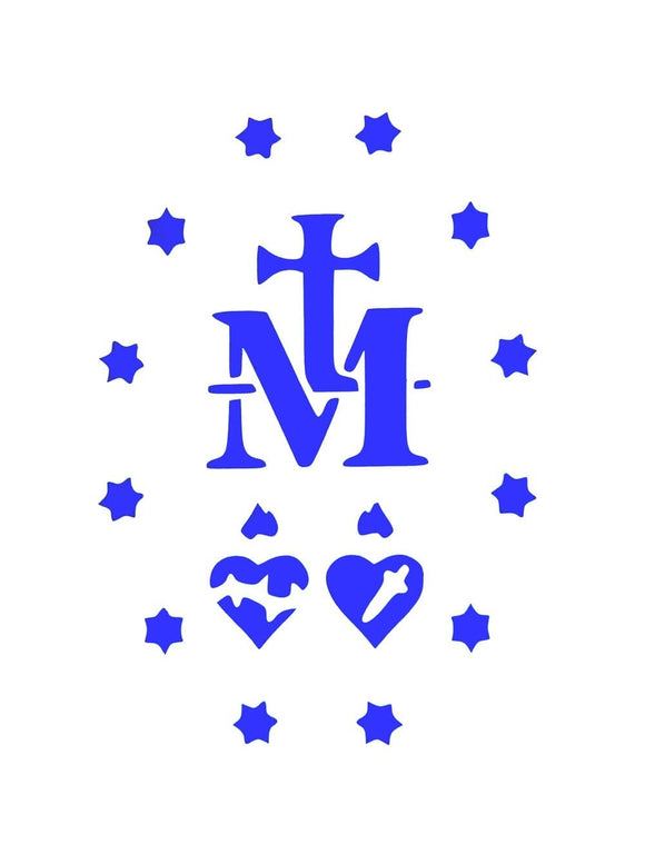 Decal The Cenacle Press at Silverstream Priory Miraculous Medal Decal