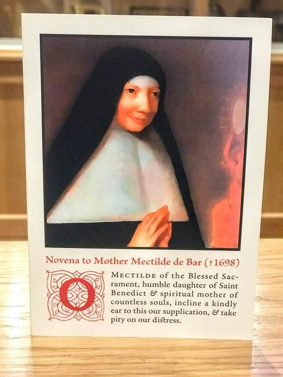 Prayer Card The Cenacle Press at Silverstream Priory Novena to Mother Mectilde de Bar