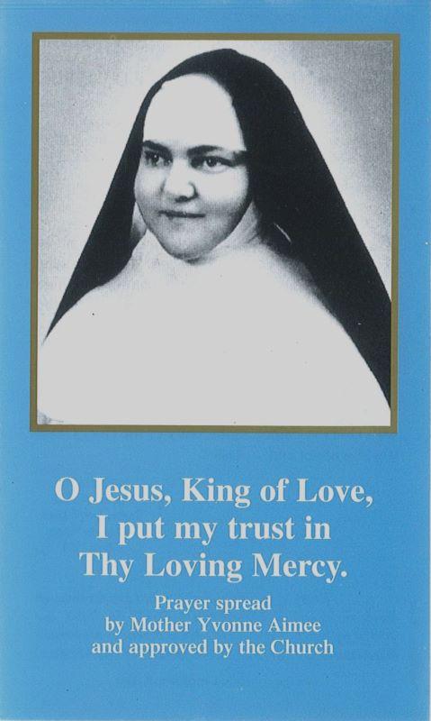 Prayer Card Augustines Malestroit Pack of 10 Mother Yvonne-Aimée Cards