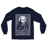 Print Material The Cenacle Press at Silverstream Priory Navy / S Saint Benedict Longsleeve T-shirt (Unisex) deef1d9d-e21f-4077-803a-4458f0ee5d19