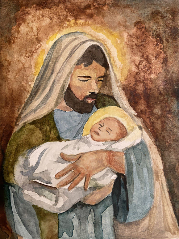 Book Children's Rosary ST JOSEPH AND BABY JESUS CHILDREN'S ROSARY CHRISTMAS CARDS (BOX OF 25)