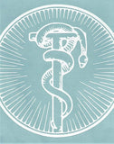 Decal The Cenacle Press at Silverstream Priory Tou and Serpent Decal