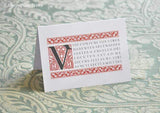 Greeting Card The Cenacle Press at Silverstream Priory Vidi Conjunctos Viros Greeting Card