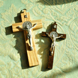 Cross Germoglio Wooden St Benedict Crucifix